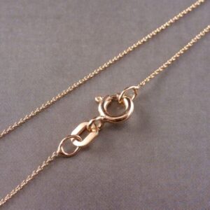 Kette Ankerkette 925 Silber rosegold 0,5 mm