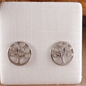 Ohrstecker 925 Silber Baum