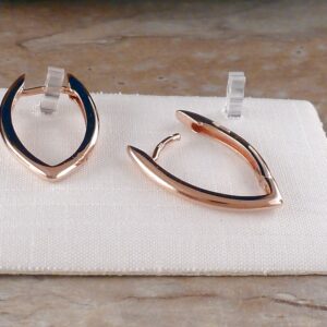 Creolen Ohrringe 925 Silber rosegold