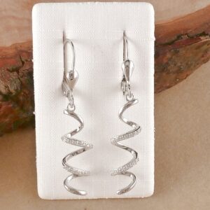 Ohrhänger 925 Silber Spirale