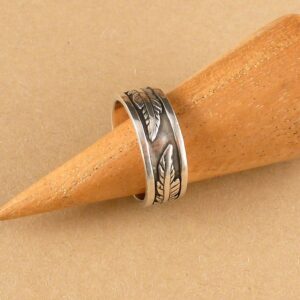Ring 925 Silber Feder