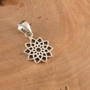 Anhänger 925 Silber Blume