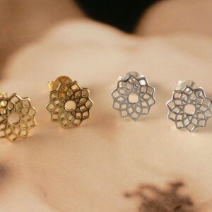 Ohrstecker 925 Silber Blume