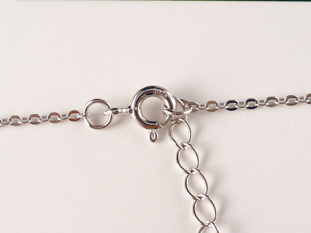 Kette 925 Silber mit Herzen – Bild 3