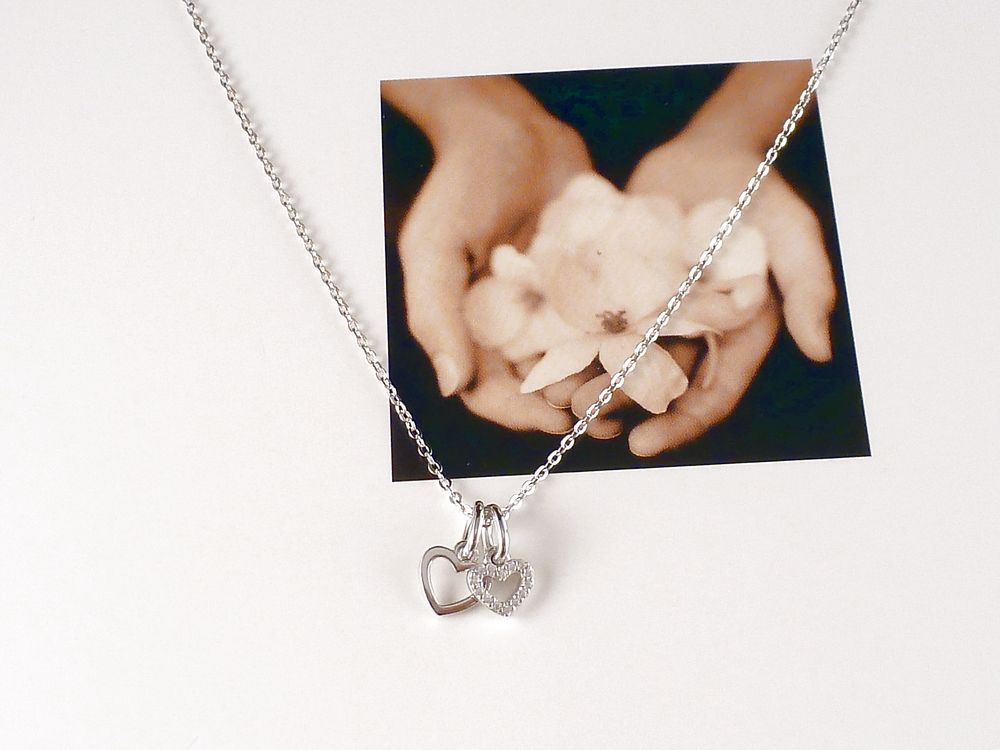 Kette 925 Silber mit Herzen