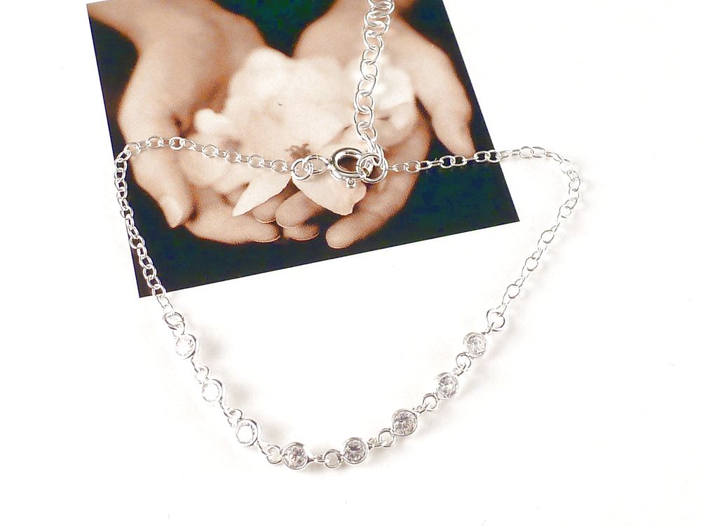 Armband 925 Silber mit Zirkonia klar