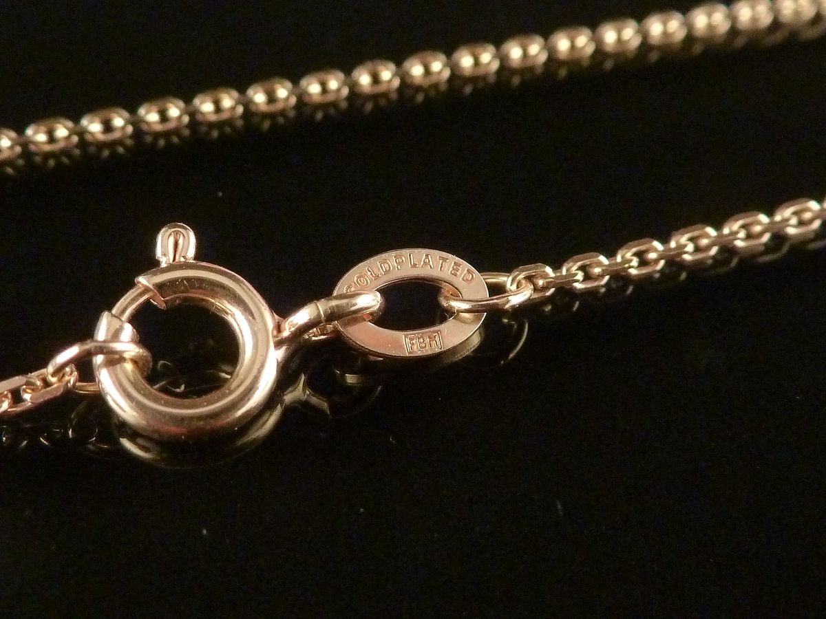 Kette Messing double vergoldet – Bild 3