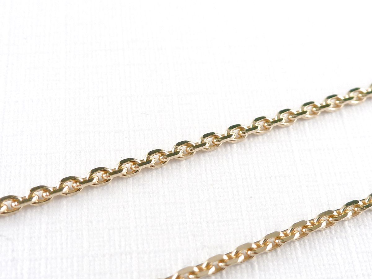 Kette Messing double vergoldet – Bild 4
