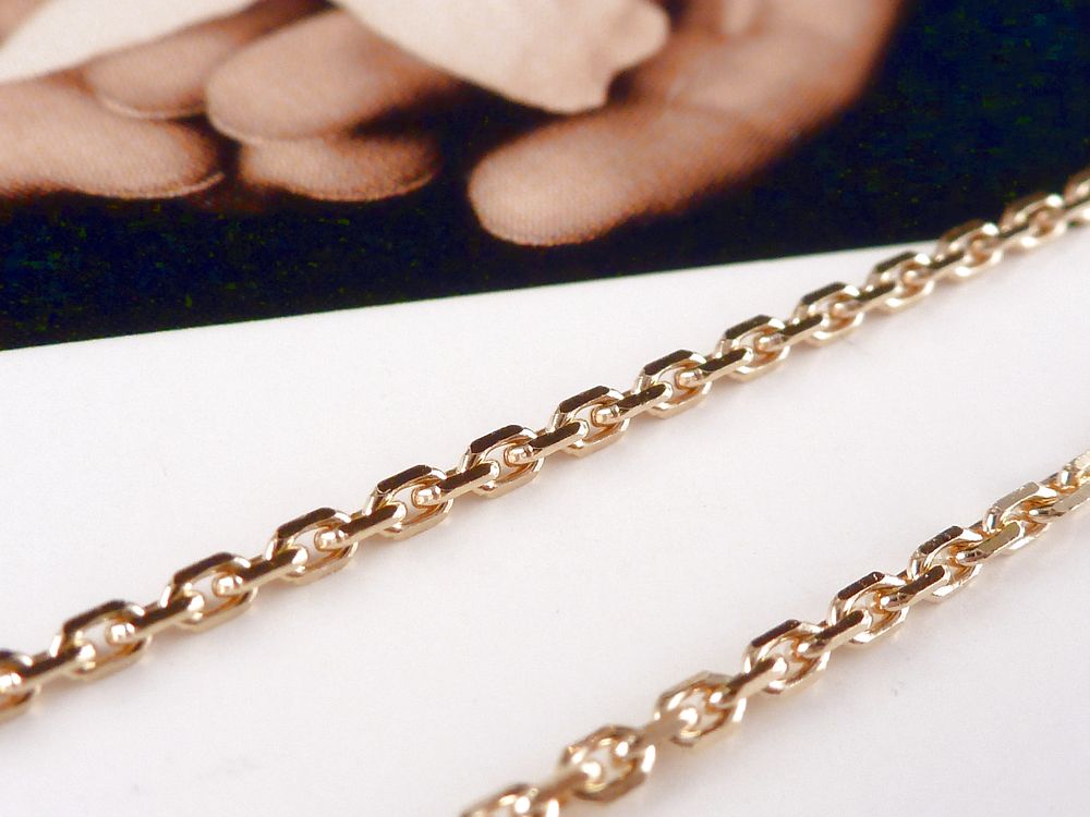 Kette Messing double vergoldet – Bild 2