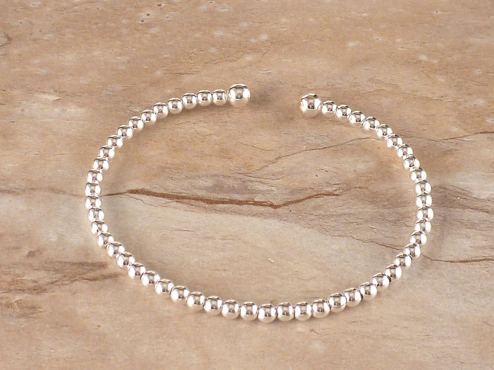 Armreif 925 Silber mit Kugeln – Bild 5