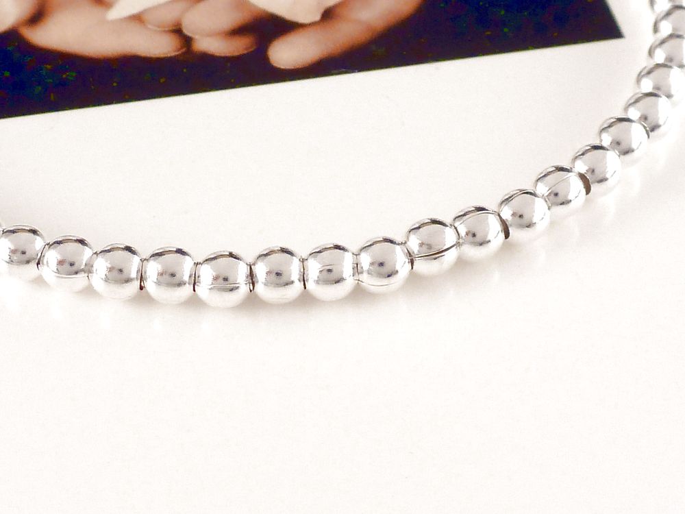 Armreif 925 Silber mit Kugeln – Bild 4