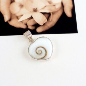 Anhänger 925 Sterling Silber Shiva Auge Herz