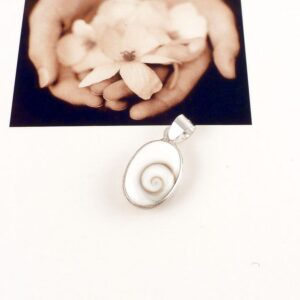 Anhänger aus 925 Silber mit Shiva Auge oval