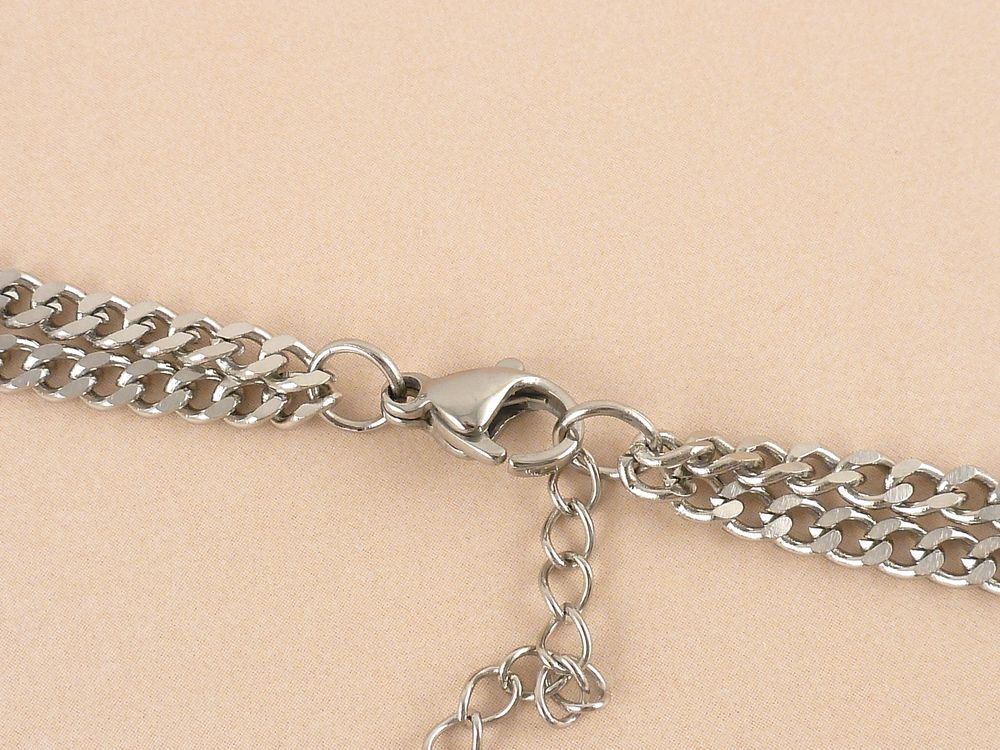 Kette Edelstahl mit Herz vergoldet – Bild 7