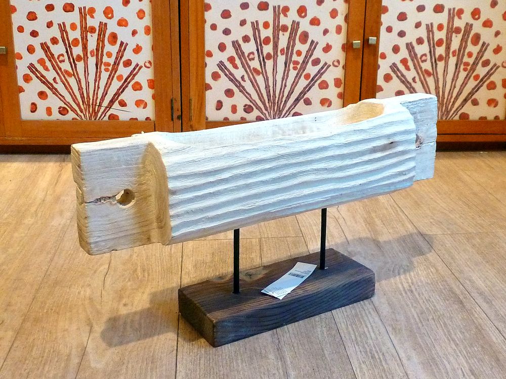 Dekoschale Holzschale mit Ständer Paulownia Holz – Bild 6
