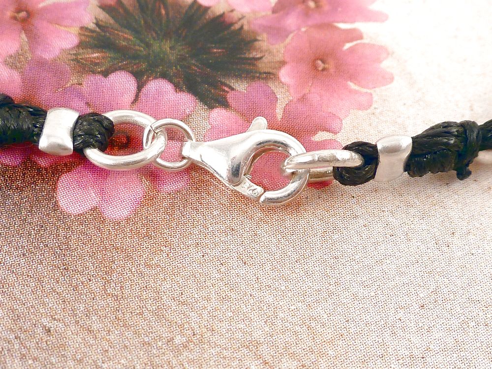 Armband Andenopal Edelstein mit 925 Silber Perlen – Bild 5