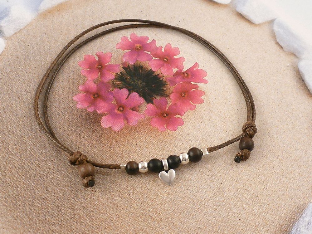 Armband mit Herz verstellbar