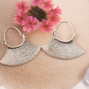 Ohrringe 925 Silber Fächer