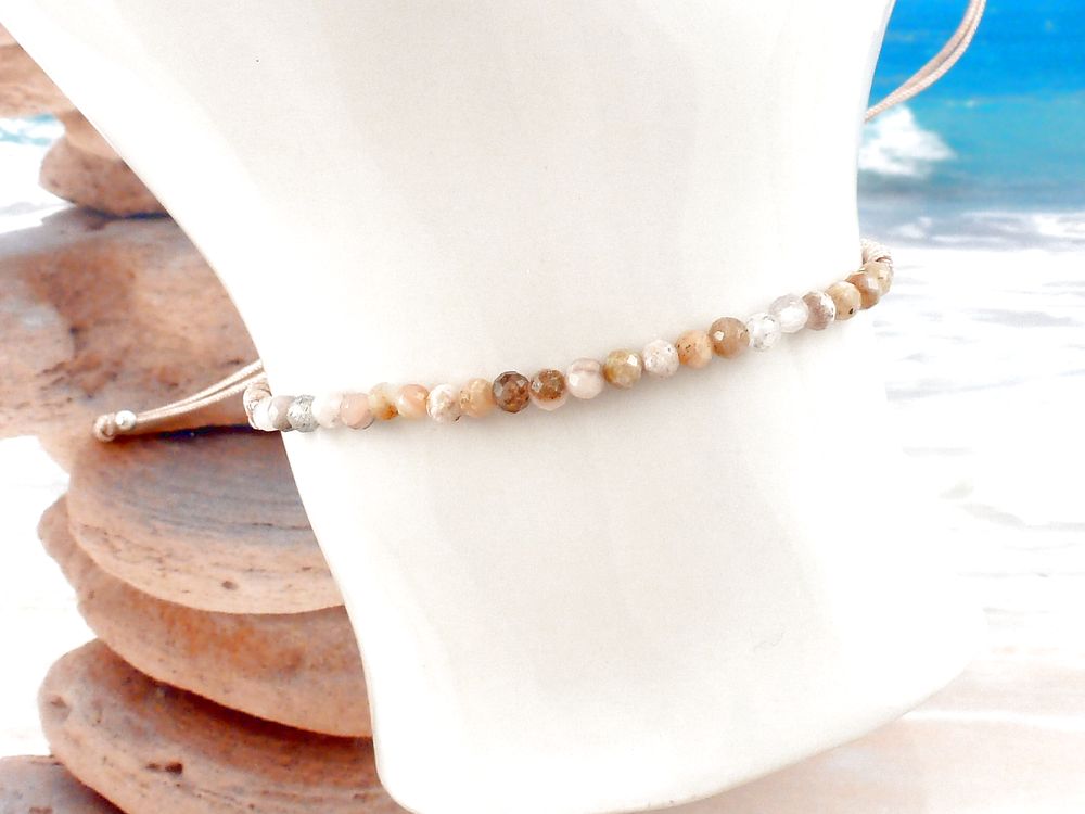 Armband Edelstein Mondstein – Bild 2